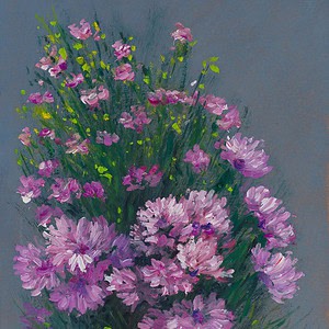 Crisantemos rosas I - octubre de 2025